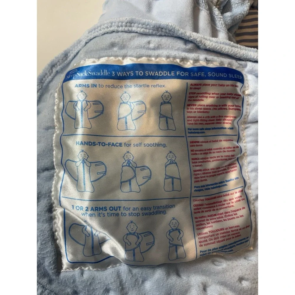 HALO Sleepsack 2 Swaddles Baby Blue, Newborn 0-3 Month Set‎ Of Two